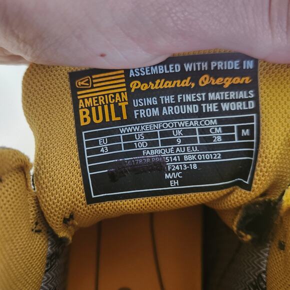 KEEN Utility mens Logandale Mid Steel Toe Waterproof Work Shoe, Black, 10 US - Picture 7 of 10